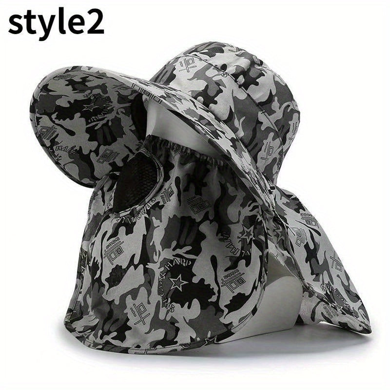 Men's Summer Sun Hat Outdoor Fishing Hat Tea Picking Hat
