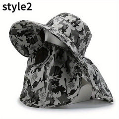 Men's Summer Sun Hat Outdoor Fishing Hat Tea Picking Hat