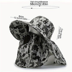Men's Summer Sun Hat Outdoor Fishing Hat Tea Picking Hat