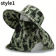Men's Summer Sun Hat Outdoor Fishing Hat Tea Picking Hat