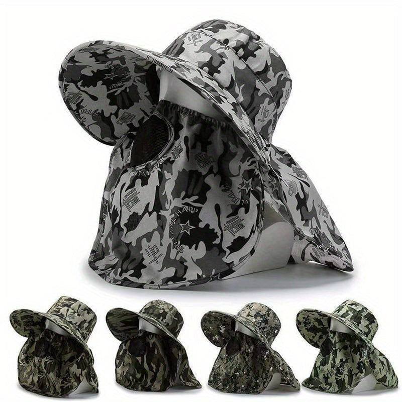 Men's Summer Sun Hat Outdoor Fishing Hat Tea Picking Hat