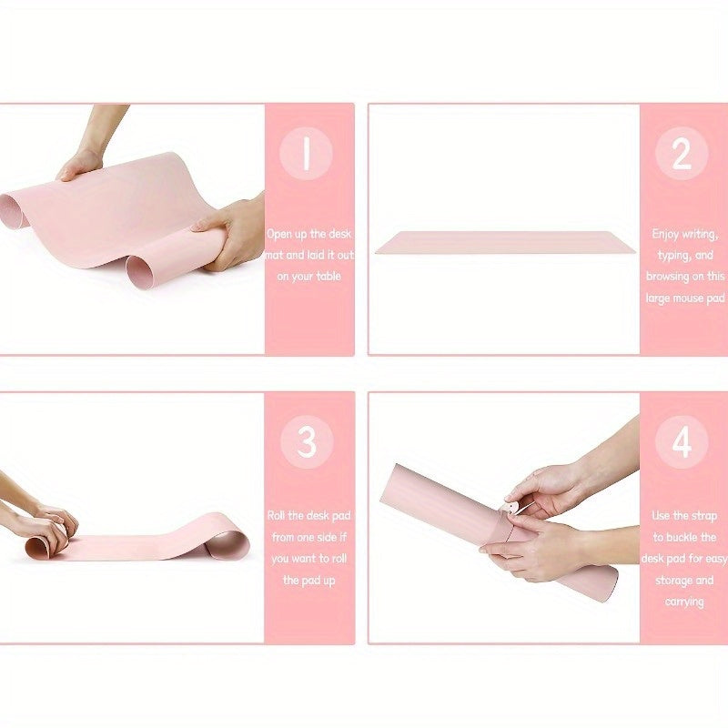 PVC Leather Desktop Protection Pad Anti-skid and Waterproof 30x59