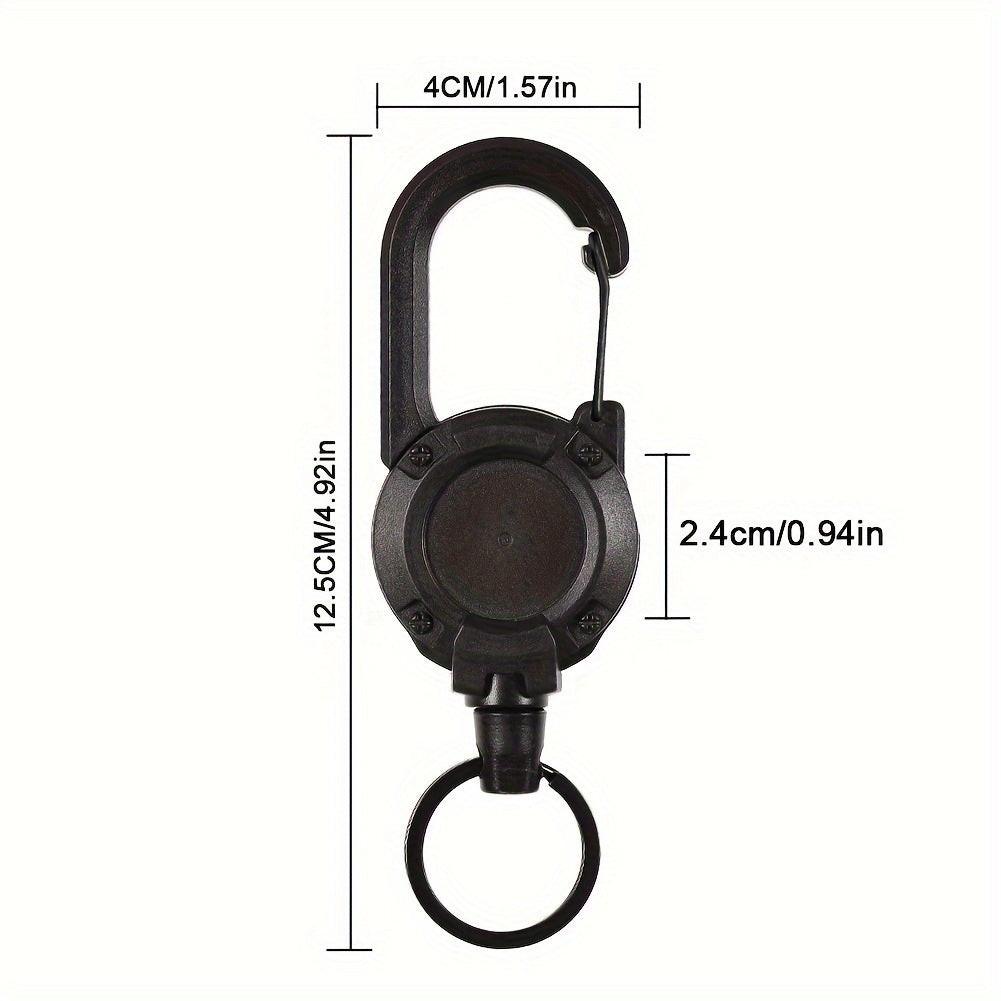 Anti Theft Telescopic Keychain, Retractable Wire Rope