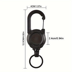 Anti Theft Telescopic Keychain, Retractable Wire Rope