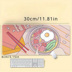 Pink Mouse Pad Computer Laptop Extended Pad Non-slip Rubber Keyboard Desktop Mat