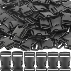 60pcs Plastic Buckles Side Release Strap For Backpack Luggage