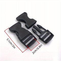 60pcs Plastic Buckles Side Release Strap Buckles For Backpack Luggage Strap