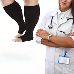 Copper Compression Socks Open Toe Sports High Elastic Circulation