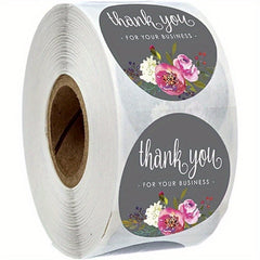 500pcs Thank You Stickers Grey Labels For DIY Stickers