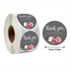 500pcs Thank You Stickers Grey Labels For DIY Stickers