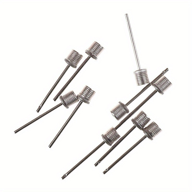 8pcs Inflating Needles For Soccer Basketball Football Air Pump Parts