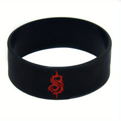 Silicone Sports Bracelet Wristband 2.54cm