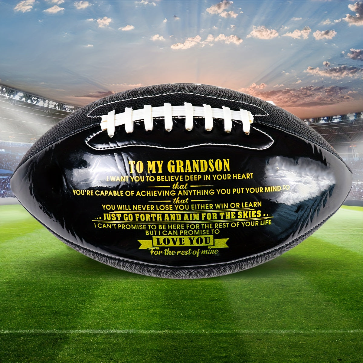 Grandson Printed Football With Pump Outdoor Training