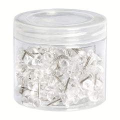 100pcs Small Transparent Plastic Nails for Photo Wall Decoration