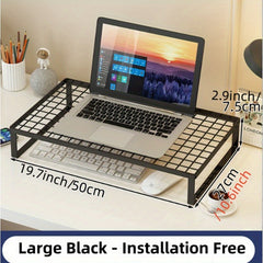 1pc Notebook Computer Stand Cooling Base Hollow Out Desktop Display Device