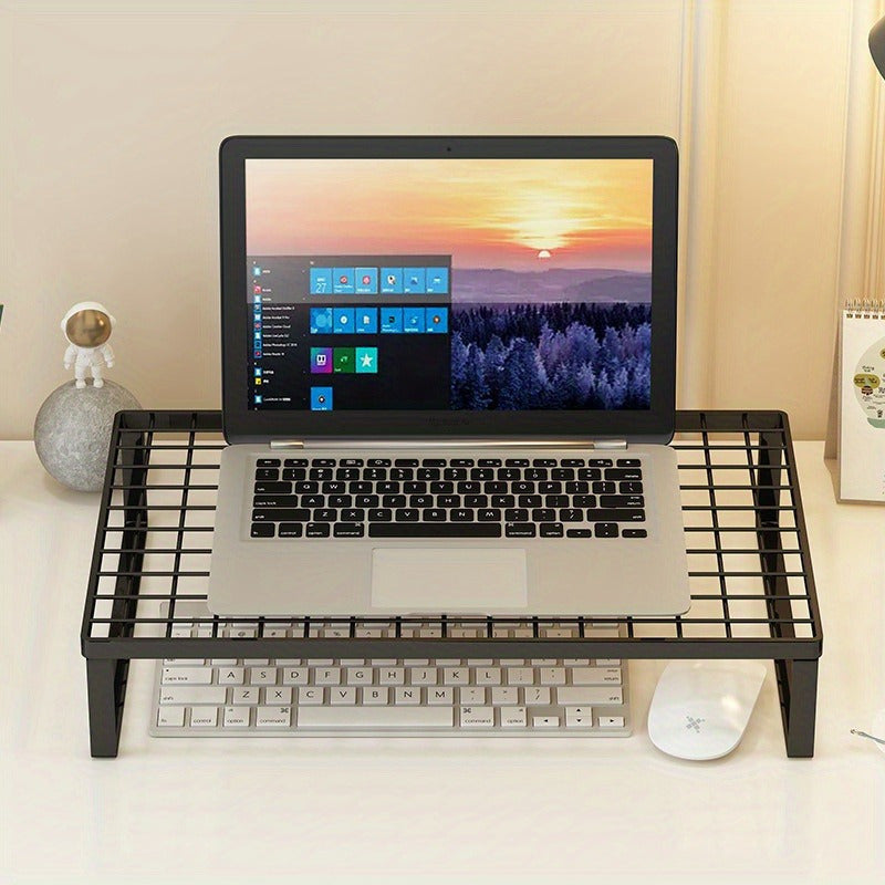 1pc Notebook Computer Stand Cooling Base Hollow Out Desktop Display Device