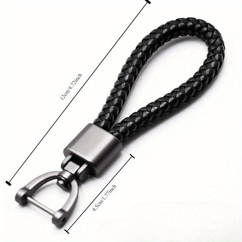 Braided Rope Keychain Jewelry Pendant Zinc Alloy Keychain