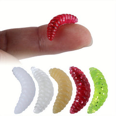 125pcs Bionic Soft Worm Floating Soft Lure For Trout Fishing