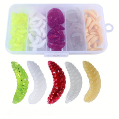 125pcs Bionic Soft Worm Floating Soft Lure For Trout Fishing