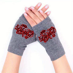 Vintage Half Finger Winter Gloves