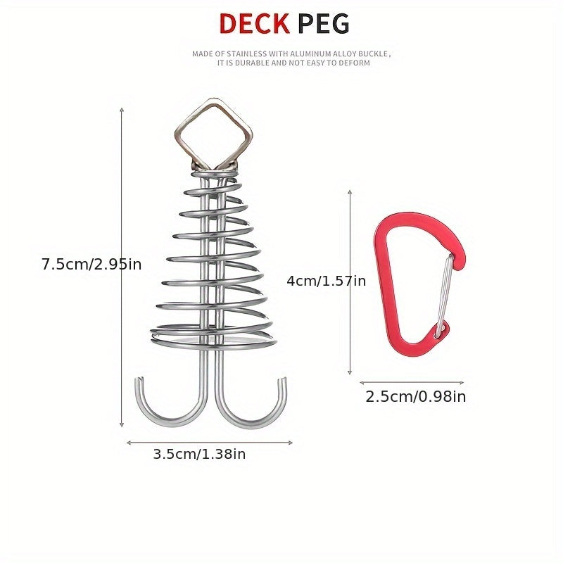 Stainless Steel Ground Nails for Plank Decks & Tents