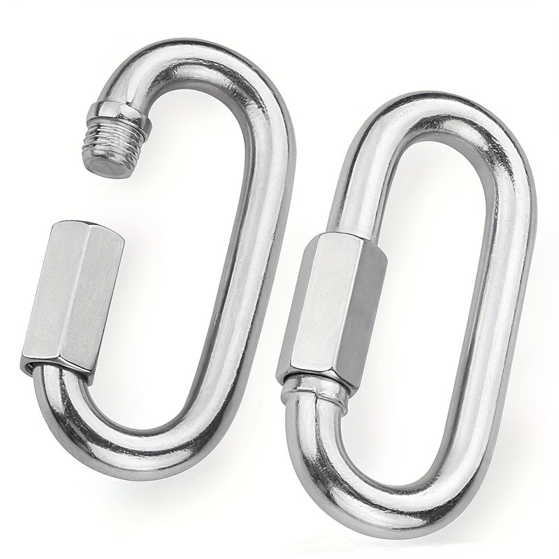 2 Pack Heavy Duty Climbing Carabiner Key Chain for Outdoor Activities