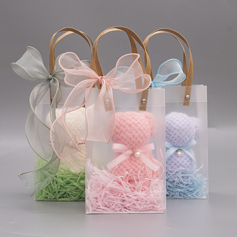 Frosted Teddy Bear Towel Wedding Bridesmaid Gift