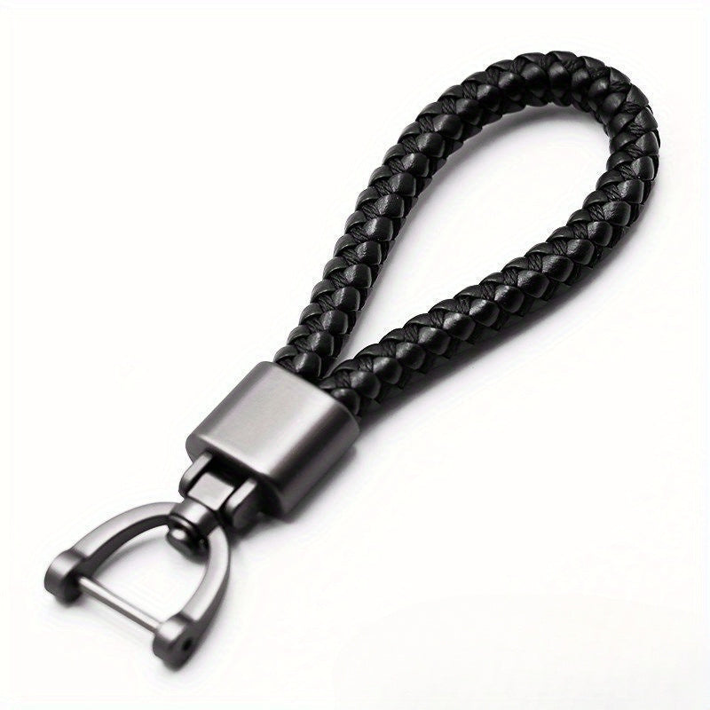 Braided Rope Keychain Jewelry Pendant Zinc Alloy Keychain