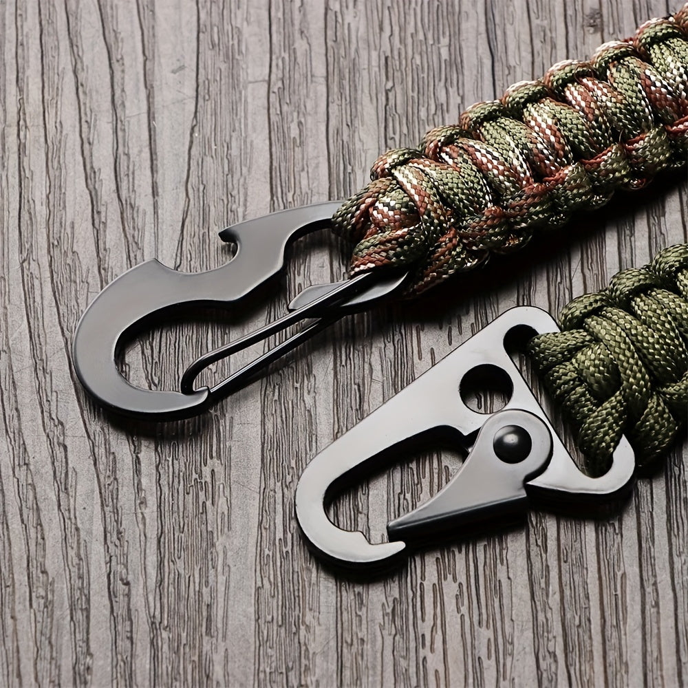 Men's Outdoor Lanyard Keychain Bottle Opener Survival Tool