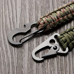 Men's Outdoor Lanyard Keychain Bottle Opener Survival Tool
