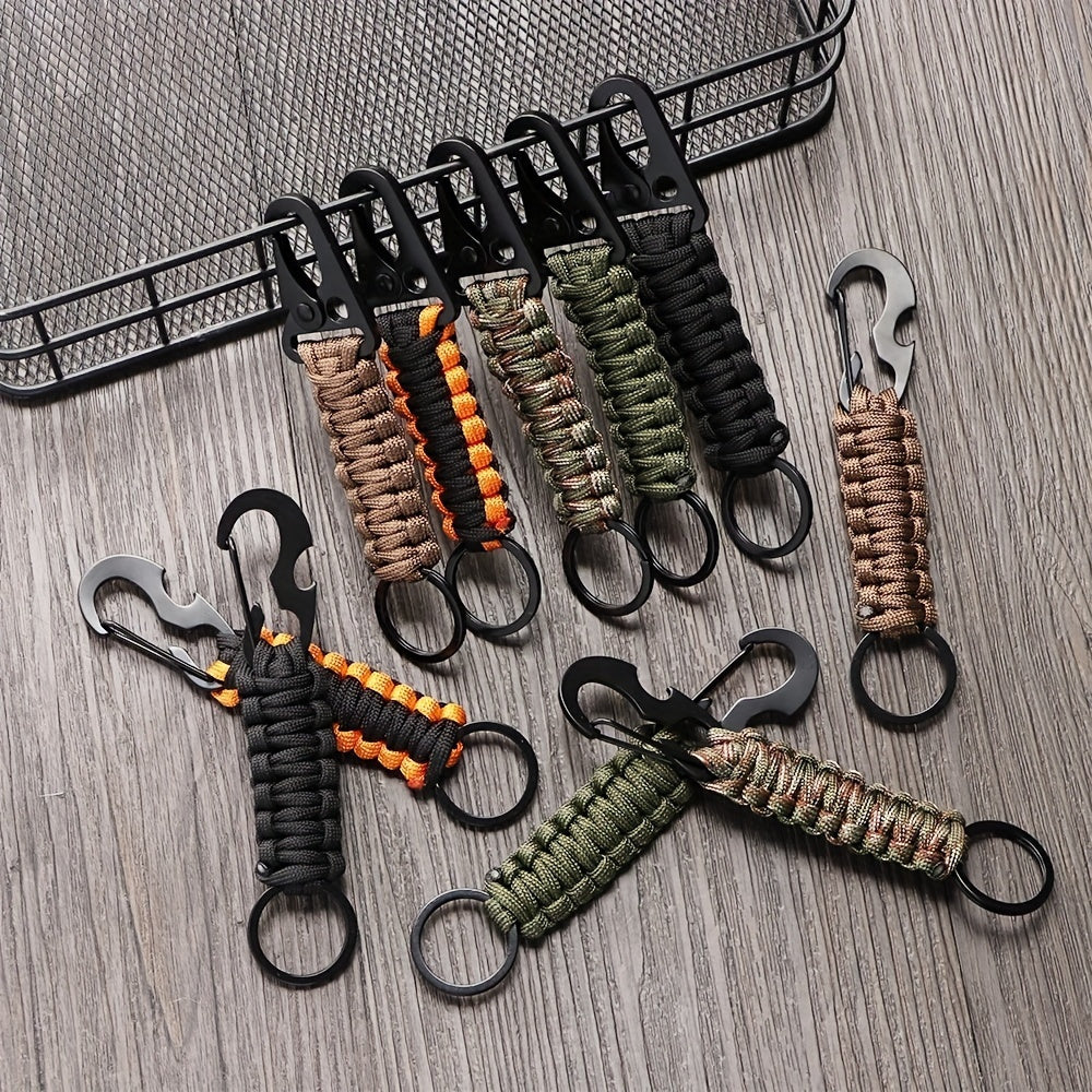 Men's Outdoor Lanyard Keychain Bottle Opener Survival Tool