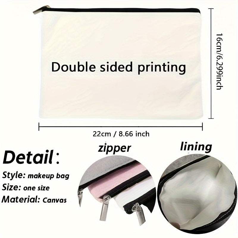 Teacher Cartoon Makeup Bag Organizer