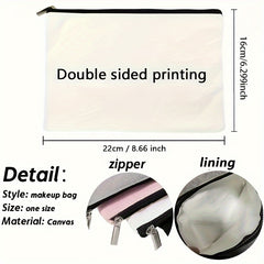 Teacher Cartoon Makeup Bag Organizer