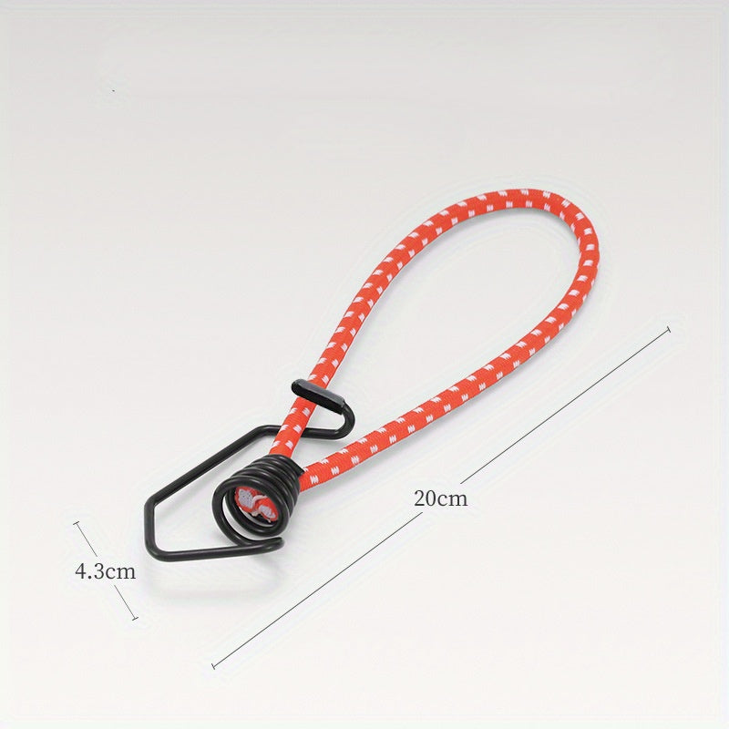 5pcs Tent Elastic Rope Bungee Cord Hooks for Camping, Boats, and Luggage
