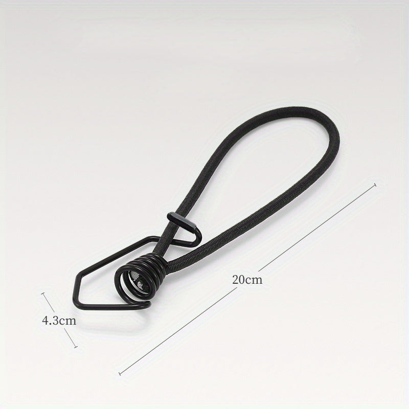 5pcs Tent Elastic Rope Bungee Cord Hooks for Camping, Boats, and Luggage