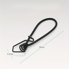 5pcs Tent Elastic Rope Bungee Cord Hooks for Camping, Boats, and Luggage