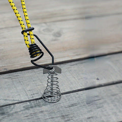 5pcs Tent Elastic Rope Bungee Cord Hooks for Camping, Boats, and Luggage