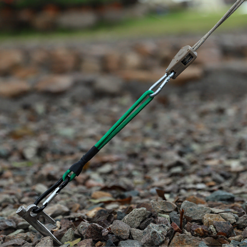 Outdoor Bungee Rope Hook Camping Elastic Rope Buckle Tent Accessories