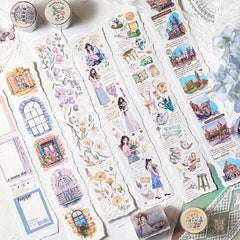 Flower Architectural Scrapbook Tape Sticker DIY Decoration