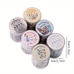 Flower Architectural Scrapbook Tape Sticker DIY Decoration