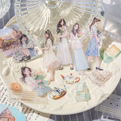 Flower Architectural Scrapbook Tape Sticker DIY Decoration