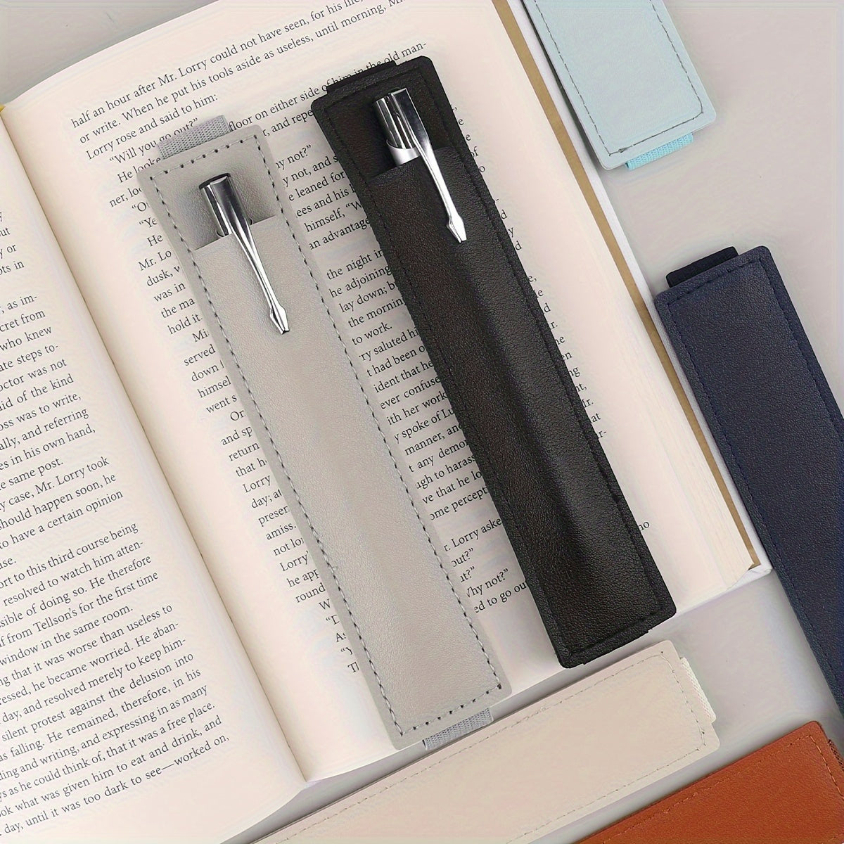 2pcs Notebook Pen Cover Pen Storage Holder