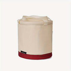 Round Retractable Lunch Box Large Capacity Handheld Bag