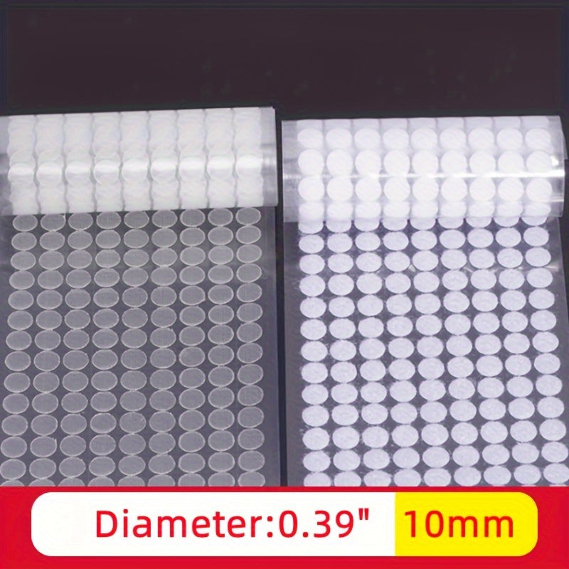 Self Adhesive Dots Hook & Loop Sticky Back Coins 10mm 108pairs 15mm 102pairs 20m