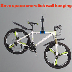 Space Saving Wall Mount Bike Rack with Clamped Parking Stands