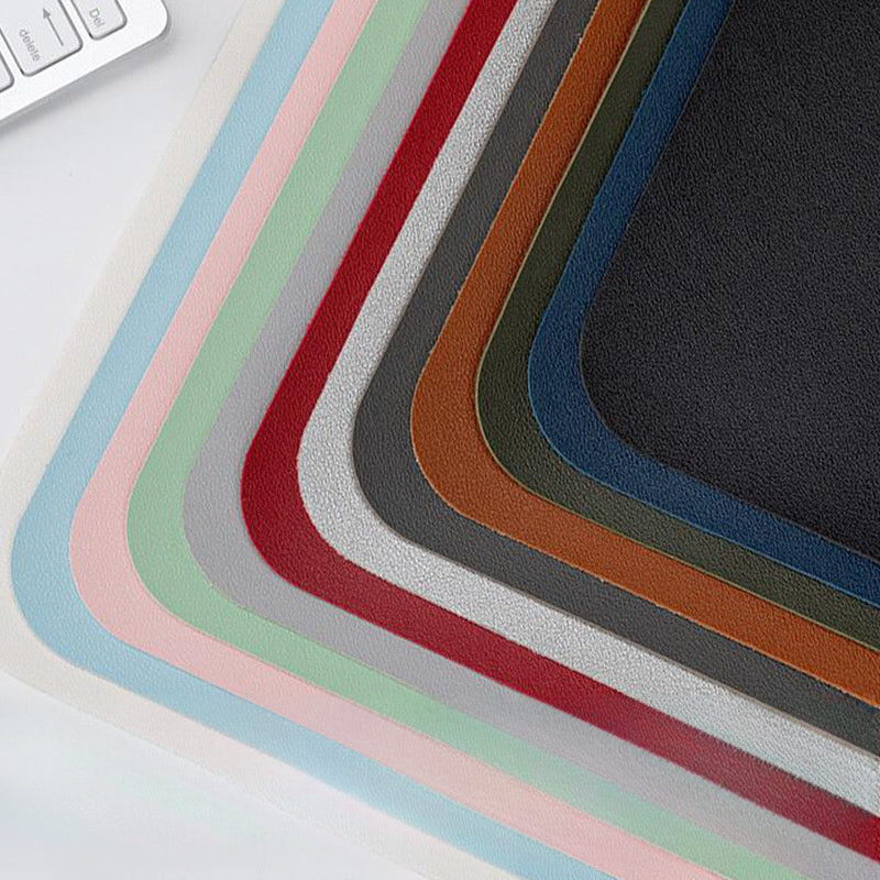 Faux Leather Mouse Pad Small Plain Mouse Pad for Computer and Office