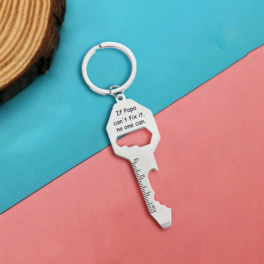 Stainless Steel Keychain Bottle Opener with Velvet Bag