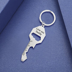 Stainless Steel Keychain Bottle Opener with Velvet Bag