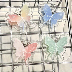 Gradient Butterfly Acrylic Clip Sticky Notes Clip