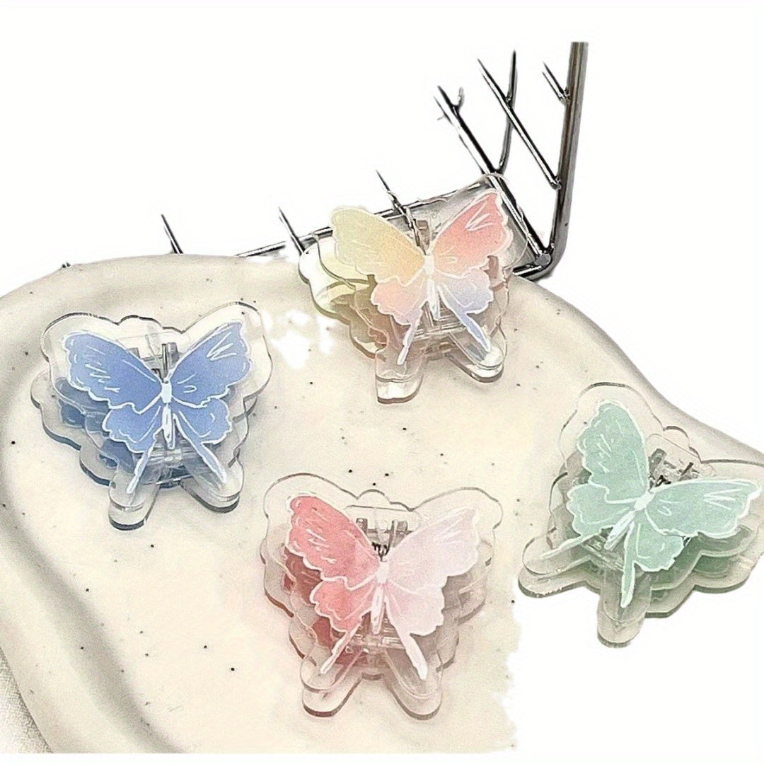 Gradient Butterfly Acrylic Clip Sticky Notes Clip